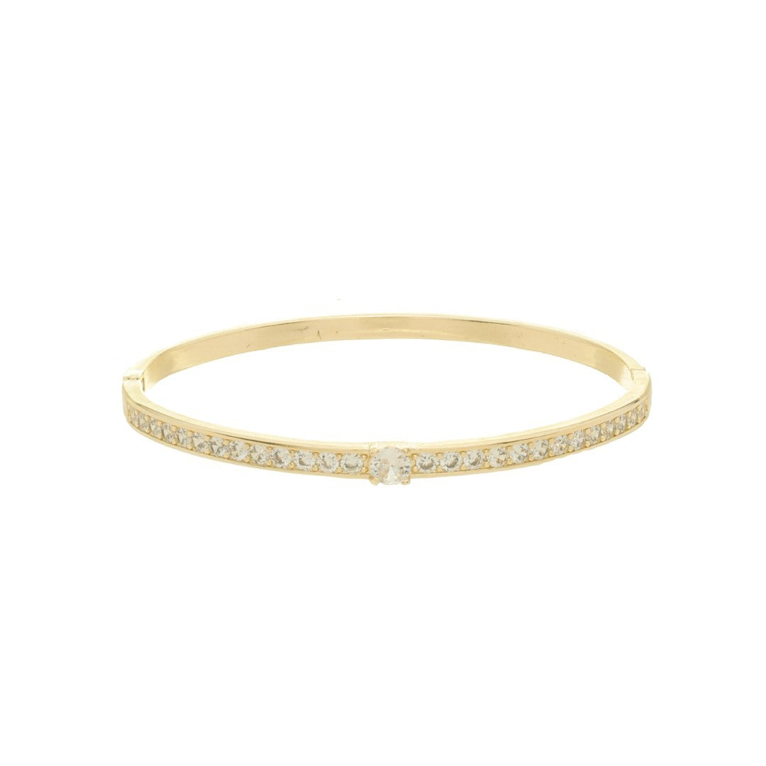 Bracelete Jessi Ponto de Luz Zircônias Folheado a Ouro 18k