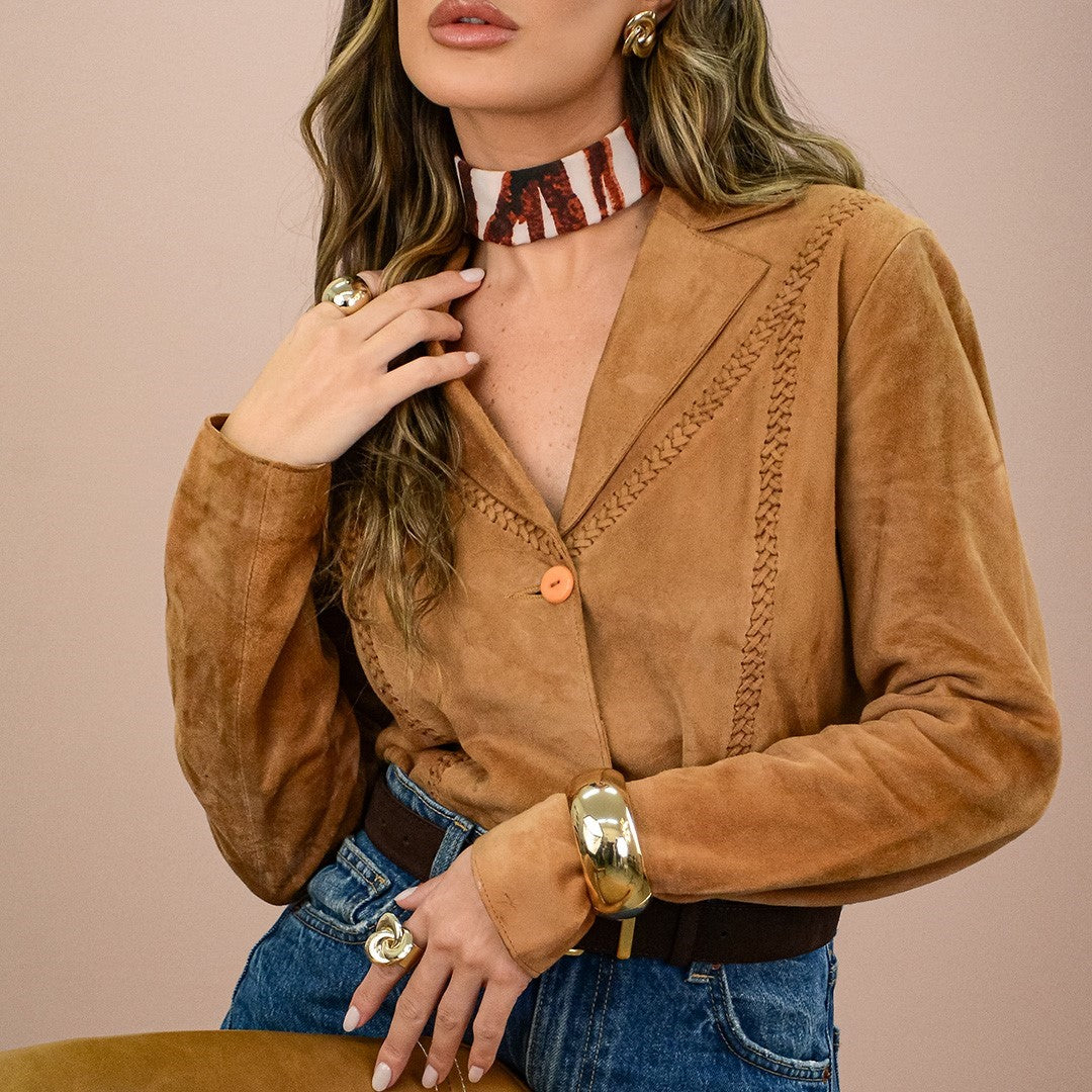 Bracelete Bold Largo Cleo Dourado