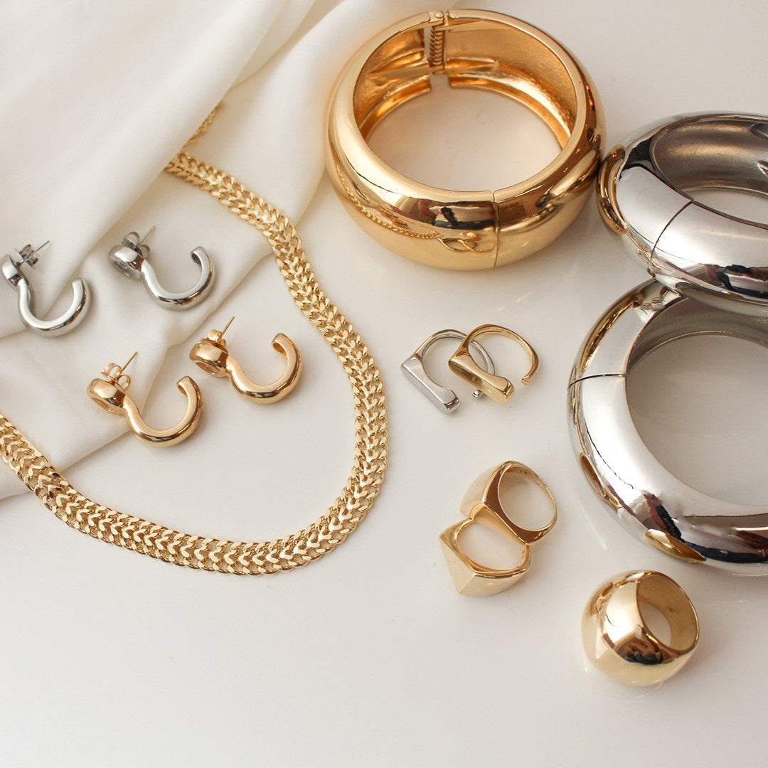 Colar Malha Karla Folheado a Ouro 18k