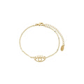 Pulseira Zoe Olho Grego Folheada Ouro 18k