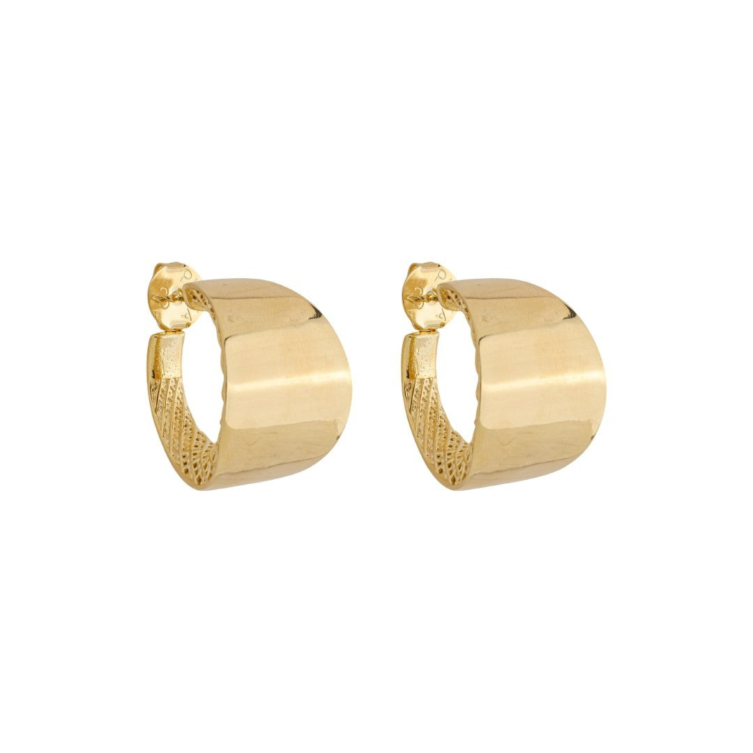 Brinco de Argola Bold Mabel Folheado a Ouro 18k