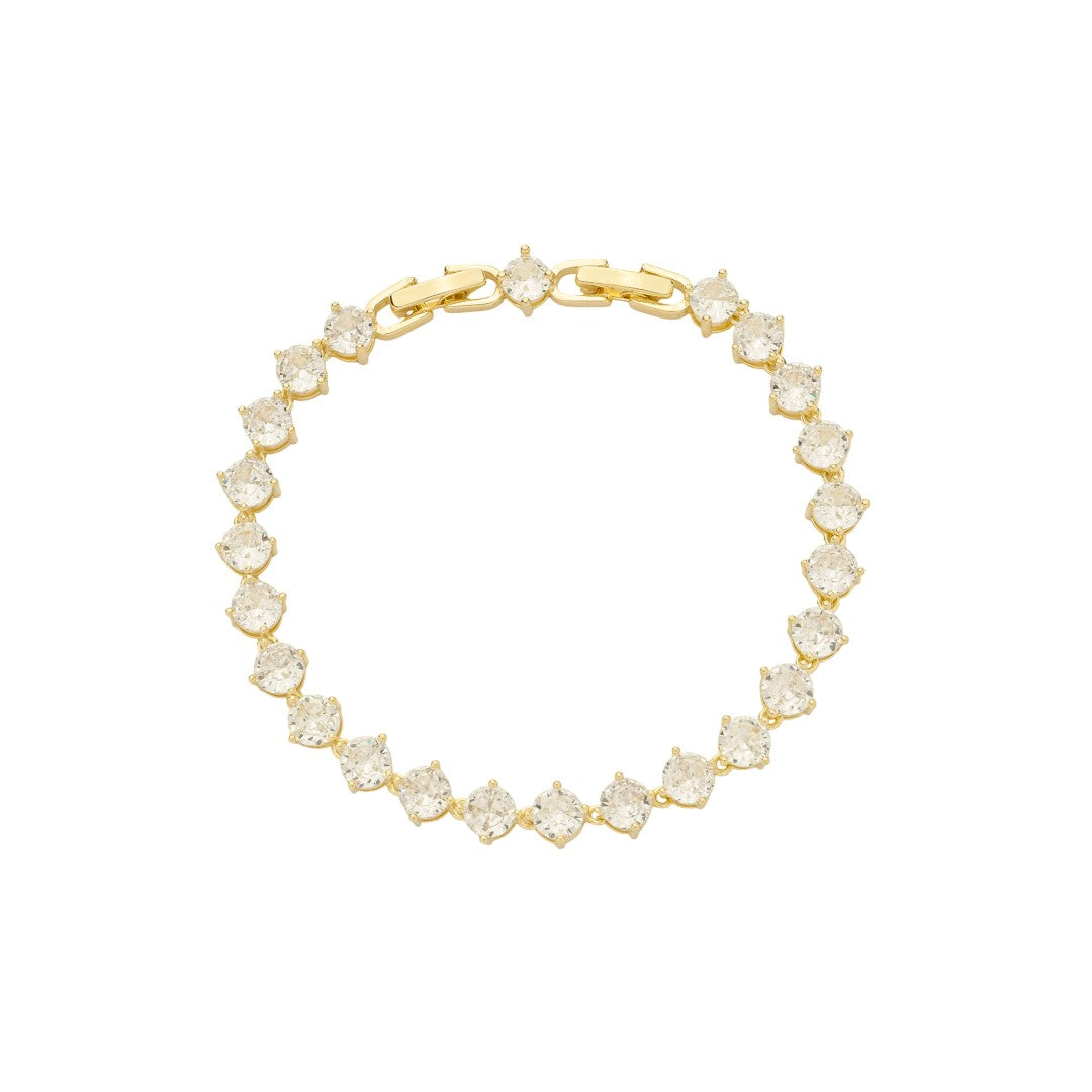 Pulseira Riviera Gisela Zircônias Folheada a Ouro 18k