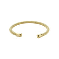 Bracelete Texturizado Brenda Folheado a Ouro 18k - Piuka