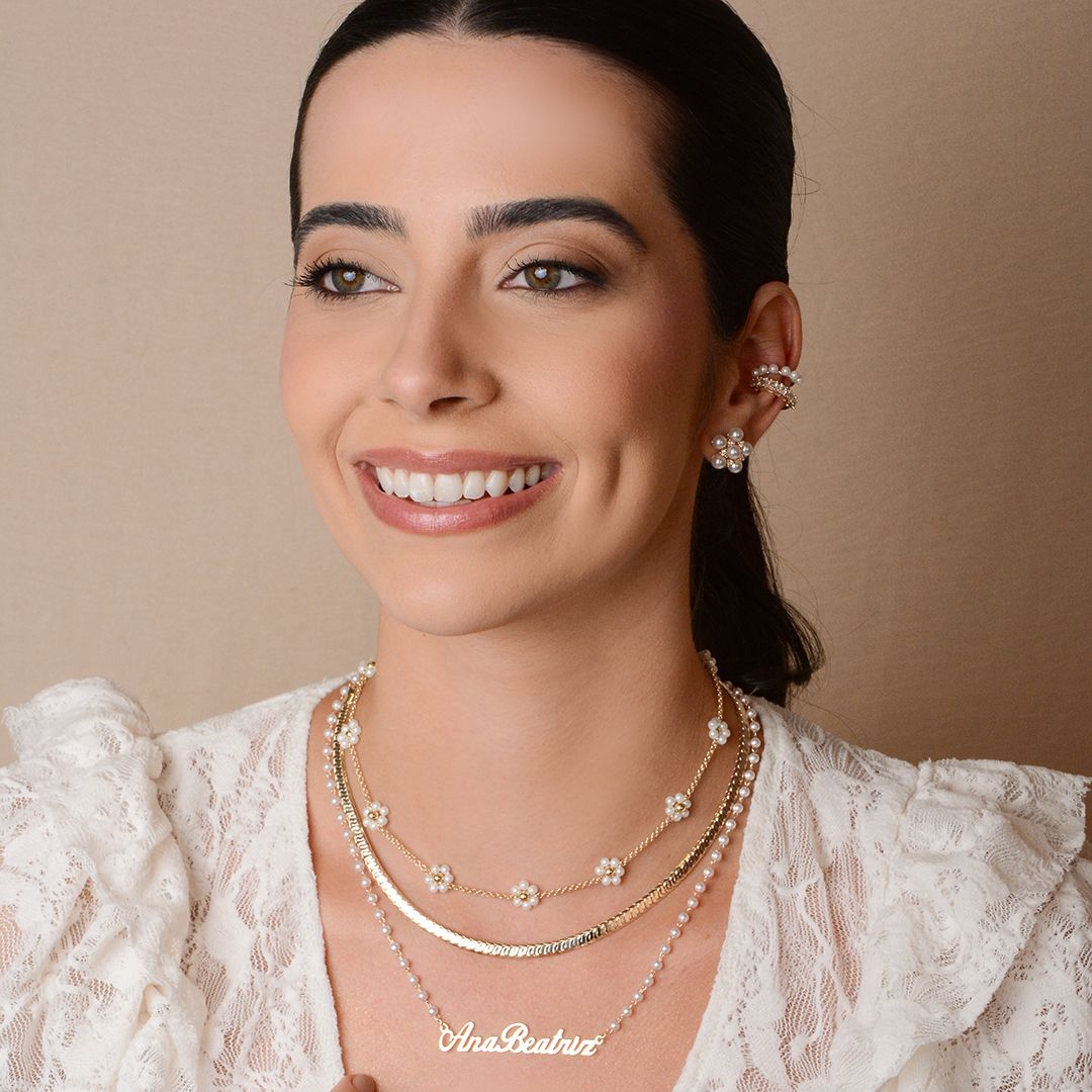 Choker Malha Olívia Folheada a Ouro 18k
