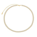 Colar Pérolas Léia Folheado a Ouro 18k