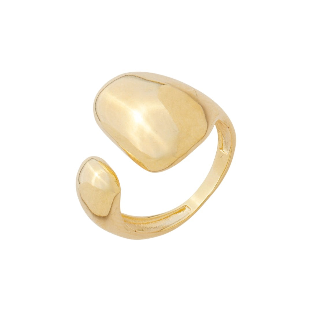 Anel Ajustável Gabriela Folheado a Ouro 18k