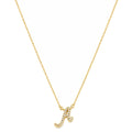 Colar com Letra Inicial Ana Zircônias Folheado a Ouro 18k