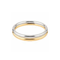 Kit Dois Braceletes Mel Folheado a Ouro 18k e Folheado em Ródio Branco