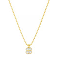 Colar Trevo Lucky Zircônias Folheado a Ouro 18k