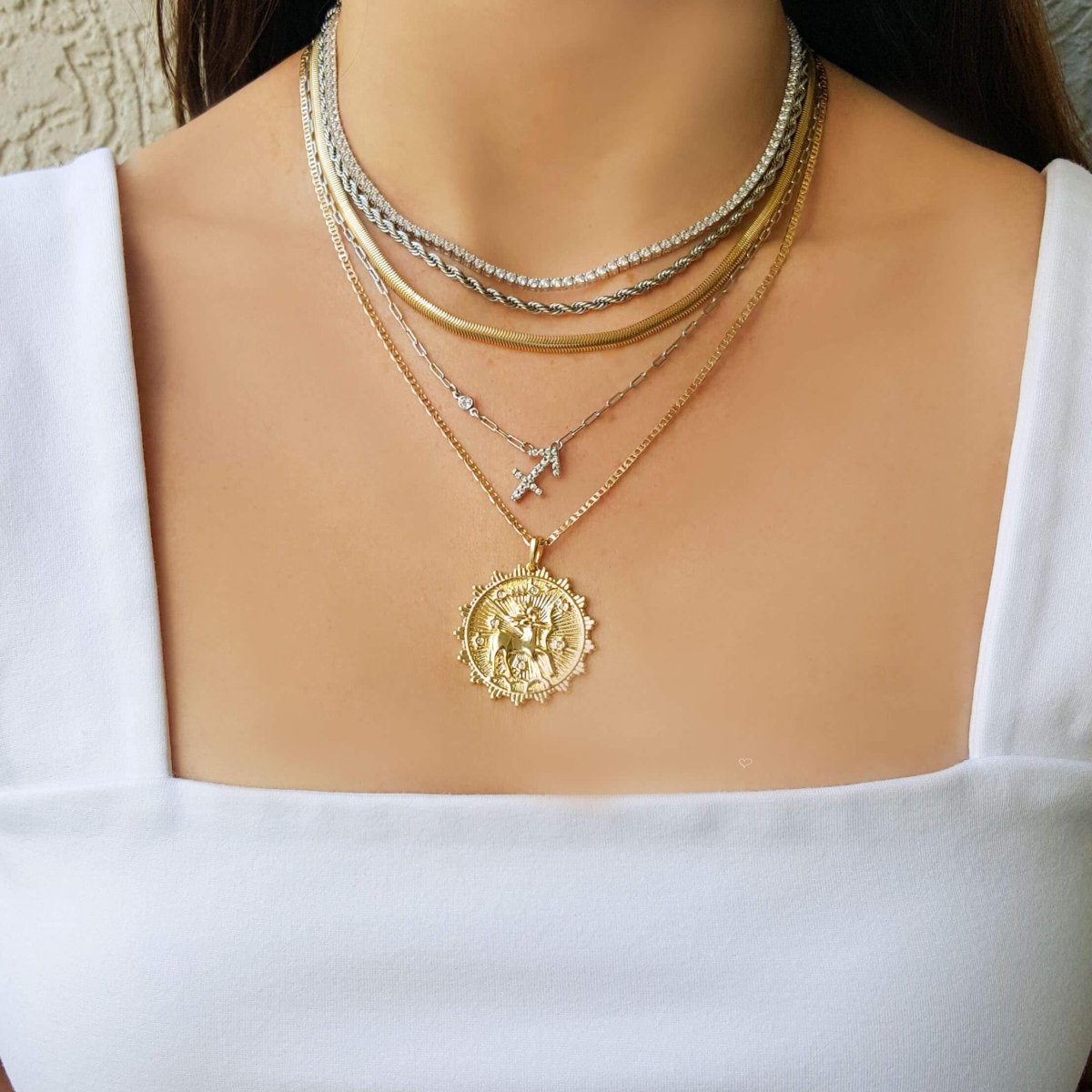 Mix Choker Fernanda E Colar Eugene - Piuka