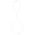 Body Chain Piuka Dua Bolinhas Folheado em Ródio Branco - Piuka