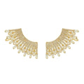 Brinco Ear Cuff Glória Zircônias Folheado a Ouro 18k - Piuka