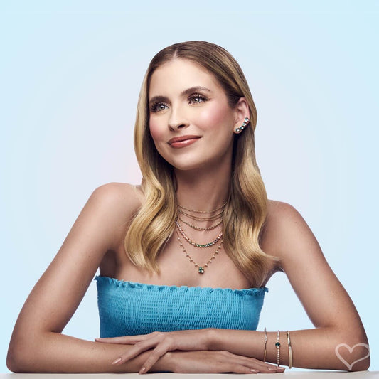 Brinco Ear Cuff Lilly Zircônia Oval Acqua Folheado a Ouro 18k - Piuka