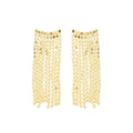 Brinco Ear Cuff Marcela Franjas Folheado a Ouro 18k - Piuka