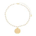 Choker Medalha São Bento Pérolas Folheado a Ouro 18k - Piuka