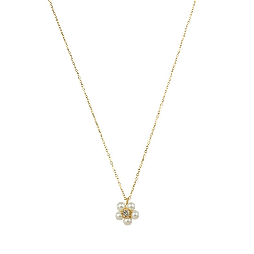 Colar Maria Flor Pérolas Folheado a Ouro 18k – Piuka