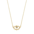 Colar Olho Grego Atena Folheado a Ouro 18k - Piuka