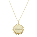 Colar Personalizado Nome Medalha Vintage Folheado a Ouro 18k - Piuka