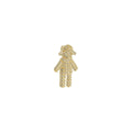 Pingente Menina Zircônias Folheado a Ouro 18k - Piuka