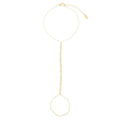 Pulseira de Mão Jamile Pontos de Luz Folheada a Ouro 18k - Piuka