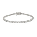 Pulseira Feminina Riviera Megan Zircônias Folheada em Ródio Branco - Piuka