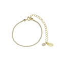 Pulseira Riviera Infantil Mini Zircônias Folheada a Ouro 18k - Piuka