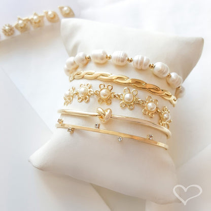 Bracelete Feminino Folheado a Ouro 18k Nó Manu Piuka
