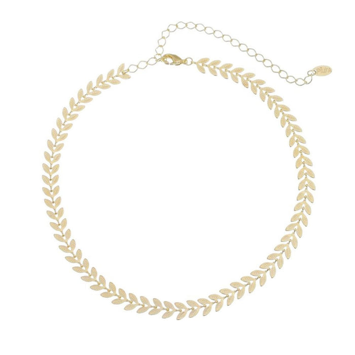 Choker Folhinhas Folheado a Ouro 18k Kendal Piuka