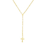 Colar Terço Grace Zircônia Folheado a Ouro 18k