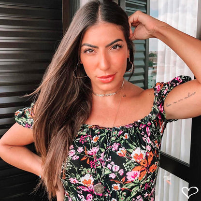 Colar Longo Medalha Ho’oponopono Folheado a Ouro 18k