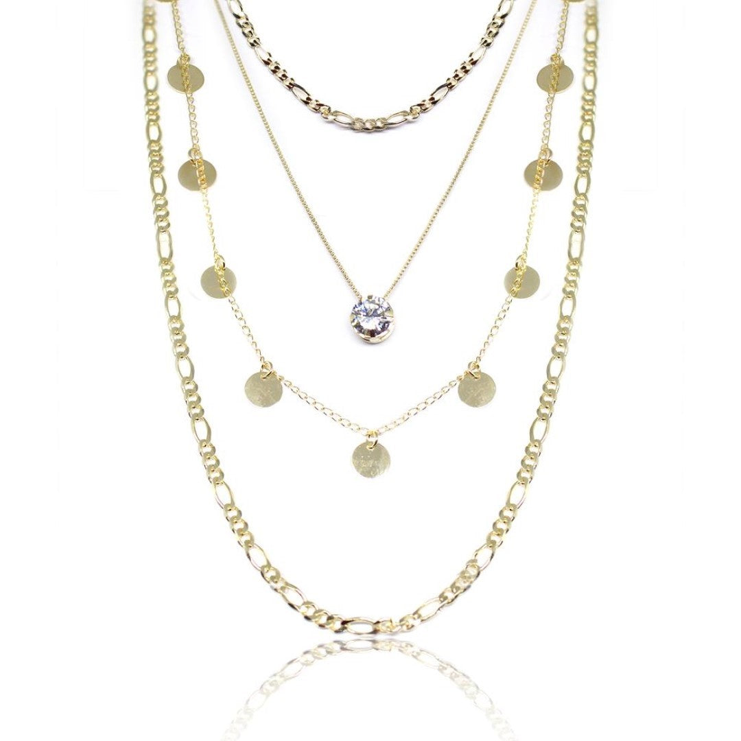 Mix de Colares Thassia Folheado a Ouro 18k