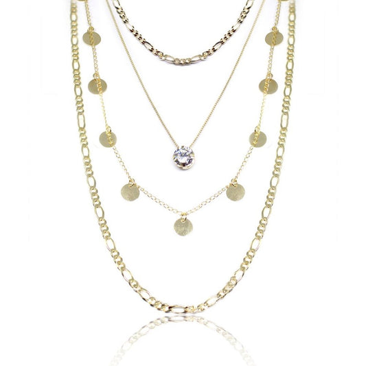 Mix de Colares Thassia Folheado a Ouro 18k