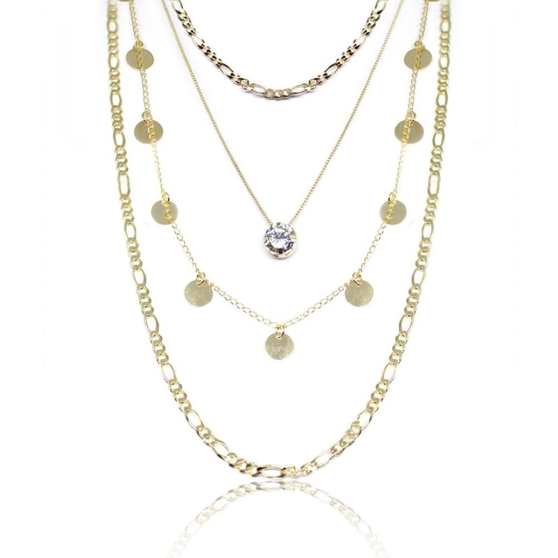 Mix de Colares Thassia Folheado a Ouro 18k