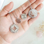 Colar Mandala Viva La Vida Folheado em Ródio Branco