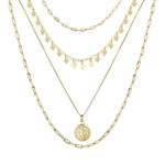 Mix de Colares Barbara Medalha São Bento Folheado a Ouro 18k Piuka