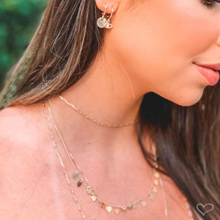 Mix de Colares Barbara Medalha São Bento Folheado a Ouro 18k Piuka