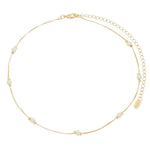 Choker Piuka Alanis Pérolas Folheado a Ouro 18k