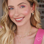 Choker 3 Correntes Antonella Mini Gotas Folheada a Ouro 18k Piuka