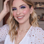 Mix 3 Colares Eclipse Lua e Estrelas Folheado a Ouro 18k Piuka