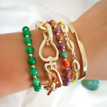 Bracelete Feminino Folheado a Ouro 18k Torcido Caly