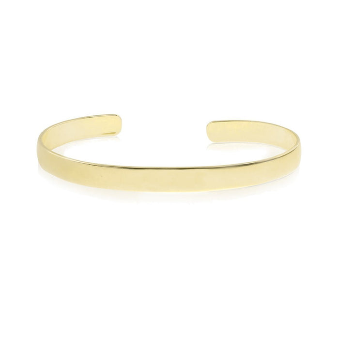 Bracelete Feminino Folheado a Ouro 18k Liso Bia Piuka