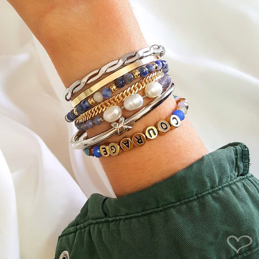 Bracelete Feminino Folheado a Ouro 18k Liso Bia Piuka