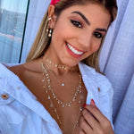 Mix de Colares Adhara Estrelas Folheado a Ouro 18k Piuka