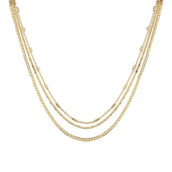 Choker Piuka Ross 3 Voltas Folheada a Ouro 18k