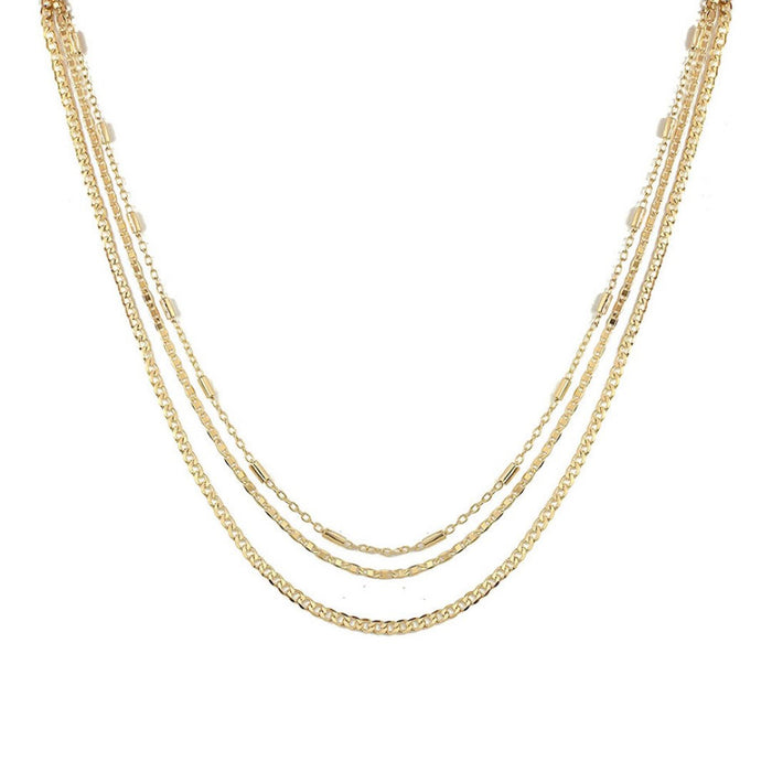 Choker Piuka Ross 3 Voltas Folheada a Ouro 18k