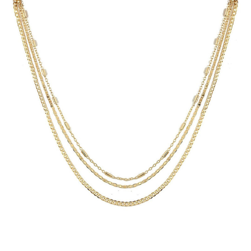 Choker Piuka Ross 3 Voltas Folheada a Ouro 18k