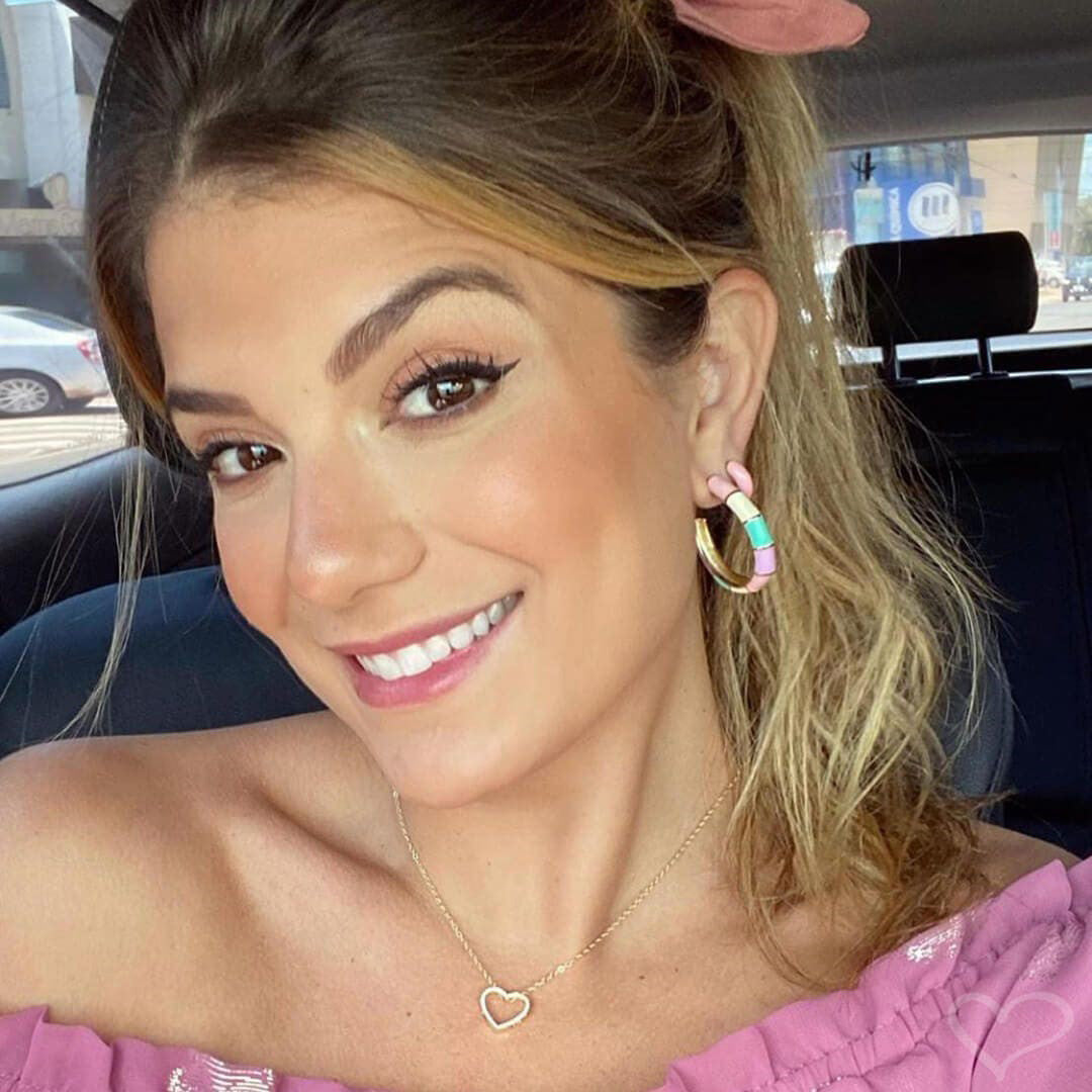 Colar de Coração Zircônia Cravejada Folheado a Ouro 18k