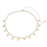 Choker Pérolas Zircônias Folheada a Ouro 18k Nah