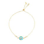 Pulseira Folheada a Ouro 18k Ajuste Olho Grego Avana Piuka
