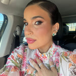 Piercing de Pressão Piuka Ivy Argola Zircônia Cristal Folheado em Ródio Branco